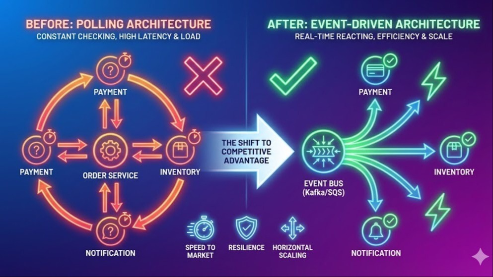 Stop Polling, Start Reacting: Why Event-Driven Architecture Is Your Competitive Advantage